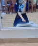 GOCHIEI夏季新款甜美日系jk水手服收腰繡花連衣裙女學(xué)生中長(zhǎng)款百褶a字裙 藏青色 M 曬單實(shí)拍圖
