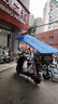 騎行佳 電動(dòng)車遮陽(yáng)傘雨傘遮雨防曬超大加長(zhǎng)加厚雙層踏板摩托車雨棚擋風(fēng) 2.1米雨傘無支架 曬單實(shí)拍圖