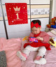 Auro Mesa女寶寶春秋連衣裙套裝周歲公主裙針織披肩開(kāi)衫禮服發(fā)帶 90cm/適合12個(gè)月 曬單實(shí)拍圖