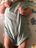 papa爬爬夏嬰兒衣服寶寶連體衣可剪裁螺紋包屁衣男女童無(wú)感無(wú)痕 綠色 66cm 曬單實(shí)拍圖