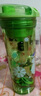 特百惠（Tupperware）水杯400ml晶彩茶韻隨手杯學(xué)生運動(dòng)防漏塑料杯車(chē)載便攜杯子 花香鳥(niǎo)鳴-綠 曬單實(shí)拍圖