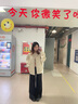 DXOT美拉德美式復(fù)古皮衣夾克女士外套2025新款春秋款oversize百搭外套 杏色 M 建議90-105斤 曬單實(shí)拍圖