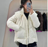 AEMAPE白鴨絨羽絨服女2025冬季新款加厚女裝百搭時(shí)尚保暖過(guò)膝中長(cháng)款外套 白色 白色 配狐貍毛 M （120-140斤） 曬單實(shí)拍圖