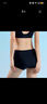 特步2026新款泳褲女防走光平角高腰遮肚收腹五分單獨分體游泳短褲 黑色（10247小平角短褲） L 【建議體重100-120斤】 曬單實(shí)拍圖