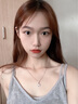 中國黃金（CHINA GOLD）鉆石鉑金項鏈女白金吊墜七夕情人節(jié)禮物送女友老婆生日實用浪漫 京速達-鉑金心中有你項鏈 定價 曬單實拍圖