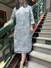 瑞蚨祥高檔棉麻旗袍連衣裙夏季新款改良新中式國風(fēng)氣質(zhì)減齡碎花裙淑女 615039-4 L 曬單實(shí)拍圖