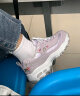 斯凯奇（Skechers）老爹鞋女士熊猫鞋刺绣厚底内增高小白鞋子休闲百搭季 149466-薰衣草色/LAV 36 实拍图