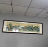 玩易 新中式客廳裝飾畫沙發(fā)背景墻國(guó)畫山水畫壁畫茶室辦公室字畫掛畫 千里江山圖 55*275cm(綾裱,高清膜,胡桃色框) 曬單實(shí)拍圖