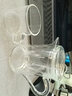 玉蘭香 加厚耐高溫全玻璃泡茶壺過(guò)濾內(nèi)膽沖茶器紅茶泡綠茶泡辦公室功夫茶具小號(hào) 03款茶壺250ML透明把手+4杯 曬單實(shí)拍圖