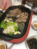 愛寧（AininG） 烤魚鍋烤肉鍋多功能不粘鍋室內(nèi)家用商用紙包魚可拆卸無煙電燒烤爐電火鍋分離式電烤盤 2L 可拆卸帶蓋311 曬單實(shí)拍圖
