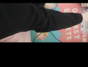俞兆林加絨牛仔褲女冬季老爹褲松緊腰直筒保暖褲女褲子 Y13KN3647 曬單實(shí)拍圖