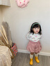 幼歌（YOUGE） 男女寶寶春秋季可愛(ài)花苞短褲嬰幼兒大PP褲兒童外穿 粉色 90 cm 曬單實(shí)拍圖