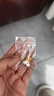 牧笛（MUDI）黃金蝴蝶耳線女士足金長款流蘇耳飾輕奢情人禮物送女友生日紀念 雙層蝴蝶耳線/一對【立體大氣】 曬單實拍圖