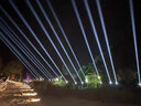 馭陽 太陽能庭院地埋燈戶外地腳燈上下發(fā)光壁燈過道樓梯臺階燈步道燈 圓形 單側(cè)光-暖白 太陽能地?zé)?曬單實拍圖
