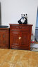 民創(chuàng  )紅木家具非洲花梨/學(xué)名：刺猬紫檀/實(shí)木中式明清古典二門(mén)一柜床頭柜儲物柜文件柜子 曬單實(shí)拍圖