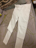 ZOCNA秋冬季款加絨加厚修身白色牛仔褲男商務(wù)潮流彈力休閑褲小腳長(cháng)褲 白色休閑緊身褲顯瘦 29碼/2尺2/推薦體重105-115斤 曬單實(shí)拍圖