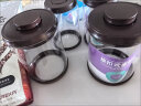 安扣 玻璃罐咖啡豆密封罐单向排气咖啡粉玻璃密封储物罐1700ml咖色 实拍图