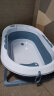 京东京造婴儿洗澡盆可折叠儿童浴盆可坐可躺洗澡桶 蓝色 晒单实拍图