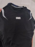 omG! 潮牌 緊身短袖男士健身衣服夏季高彈力訓(xùn)練服T恤運動跑步 黑色  XL 曬單實拍圖