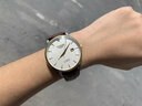 KASSAW瑞士認證手表男士全自動(dòng)機械表真鉆名表超薄大表盤(pán)皮帶鋼帶商防水 K865G白盤(pán)間金男--皮帶款 曬單實(shí)拍圖