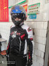 杜漢（DUHAN）摩托車騎行服夏季男女款四季網(wǎng)眼透氣防摔賽車機車服騎士裝備外套 男款紅白夏季網(wǎng)眼升級護背 XL 曬單實拍圖