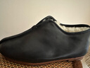 同升和【牛皮羊毛里】冬季保暖純手工棉鞋男女官方中老年父親防滑老北京 黑色 44 曬單實(shí)拍圖