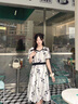 薇洛萱2025夏季新款連衣裙女裝時(shí)尚氣質(zhì)收腰顯瘦洋氣中長(cháng)款夏天裙子8058 圖片色 L 建議98-115斤 曬單實(shí)拍圖