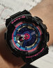 卡西歐（CASIO）BABY-G少女時(shí)代青春時(shí)尚潮流雙顯多功能電子防水運(yùn)動女表送女友 BA-112-1A 曬單實(shí)拍圖