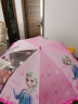 迪士尼儿童雨伞女童幼儿园小孩学生冰雪奇缘公主透明长柄宝宝雨伞 DF20305-Q雨伞冰雪粉色 实拍图