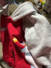 婴儿加绒连帽外套秋冬0女宝宝1岁3幼儿冬装男童棉袄加厚上衣棉衣 红色 80cm 实拍图