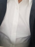 墨诺佰法式衬衫男商务休闲纯色修身免烫新郎男士袖扣衬衫长袖白衬衣 白色 41码（145-160斤） 实拍图