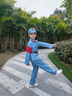 洛之潮兒童紅軍演出服小紅軍衣服八路軍新四軍紅星閃閃六一六一表演服裝 紅軍女款 120 曬單實(shí)拍圖