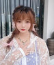 AWE彩色串珠小雛菊情侶項鏈女我在他鄉(xiāng)周雨彤張嘉元明星同款鎖骨鏈 小米珠雛菊項鏈45＋5cm 曬單實拍圖