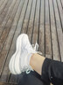 安踏休閑鞋女鞋春夏季網(wǎng)面透氣軟底輕便緩震厚底復(fù)古老爹鞋運(yùn)動(dòng)鞋 【網(wǎng)面透氣】象牙白/泥沙灰-5 37.5 碼(6.5) 曬單實(shí)拍圖
