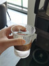 WINEWINGS玻璃杯敞口日式咖啡杯簡(jiǎn)約ins風(fēng)個(gè)性創(chuàng  )意水杯家用耐熱防燙杯子茶杯 豎紋玻璃杯含竹套310ML【單支】 曬單實(shí)拍圖