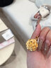 中國黃金（CHINA GOLD）絕色牡丹花黃金吊墜女足金媽媽款項鏈送長輩愛人媽媽 【京速達(dá)】絕色牡丹吊墜 約4.4g【贈925銀鏈】 曬單實拍圖