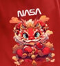 NASA STONE聯(lián)名馬年本命年衣服紅色衛衣男秋冬季加絨加厚新款寬松情侶裝外套 紅色 XL 【140-160斤】 曬單實(shí)拍圖