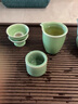 季慕家龍泉青瓷手工杯主人杯扳指杯梅子青品茗杯陶瓷功夫高檔茶杯送禮 青瓷扳指杯 曬單實拍圖