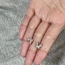 Grace Girl 18K金鉆石蝴蝶耳釘女玫瑰彩金白貝母耳飾輕奢禮物 18K金鉆石白貝蝴蝶耳釘一對- 玫瑰禮盒 曬單實拍圖