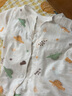 婧麒（JOYNCLEON）寶寶開衫套裝夏季新款棉薄款短袖套裝休閑時尚家居服兩件套 卡通龍色 90 曬單實(shí)拍圖