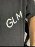 GLM短袖T恤男士夏季休閑百搭韓版重磅純棉潮流落肩打底衫 曬單實(shí)拍圖