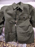玩累了的孩子·P44襯衫 9.17oz 岡山HBT魚(yú)骨紋面料 軍事機能長(cháng)袖外套 9.17oz 岡山HBT魚(yú)骨紋-橄欖綠 L 曬單實(shí)拍圖