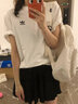 阿迪達(dá)斯（adidas）三葉草T恤男 夏季新款官方艦店運動服全棉半袖透氣圓領(lǐng)休閑短袖男 3453偏大拍小一碼-后背LOGO M 曬單實拍圖