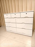 魯菏鑫森斗柜 實(shí)木五斗柜簡(jiǎn)約實(shí)木儲物柜臥室抽屜柜客廳收納柜子 象牙白寬九斗【升級帶鎖款】 曬單實(shí)拍圖
