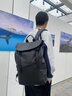 斐月伽背包雙肩包男士電腦包女大學(xué)生簡(jiǎn)約黑色書(shū)包大容量旅行商務(wù)背包 黑色 曬單實(shí)拍圖