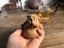 塔馳密司（touchmiss）紫砂茶寵擺件小狗精品可養可愛(ài)生肖狗旺財茶玩茶桌臺擺設茶具配件 紫砂-原礦狗呆旺財（禮盒裝） 曬單實(shí)拍圖