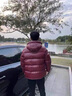 袋鼠男裝連帽羽絨服男時(shí)尚亮面休閑面包服中青年男士加厚保暖防寒外套 紅色 L (175) 建議125斤-140斤 曬單實(shí)拍圖