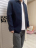 JASONWOOD高端品牌男裝夾克外套男春秋季翻領(lǐng)商務(wù)休閑中年爸爸裝男士茄克衫 高檔深藍色 【現貨速達】 2XL 185 曬單實(shí)拍圖