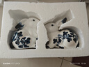 景德鎮(zhèn)陶瓷家居裝飾兔子擺件一對(duì)創(chuàng)意禮物工藝品招財(cái)風(fēng)水高檔客廳 一對(duì)兔子A款 曬單實(shí)拍圖