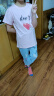 好莉娅童装女童套装夏装儿童中大童时尚休闲运动短袖T恤牛仔裤女孩衣服 冰棒两件套 粉色 160码(建议身高155左右) 实拍图